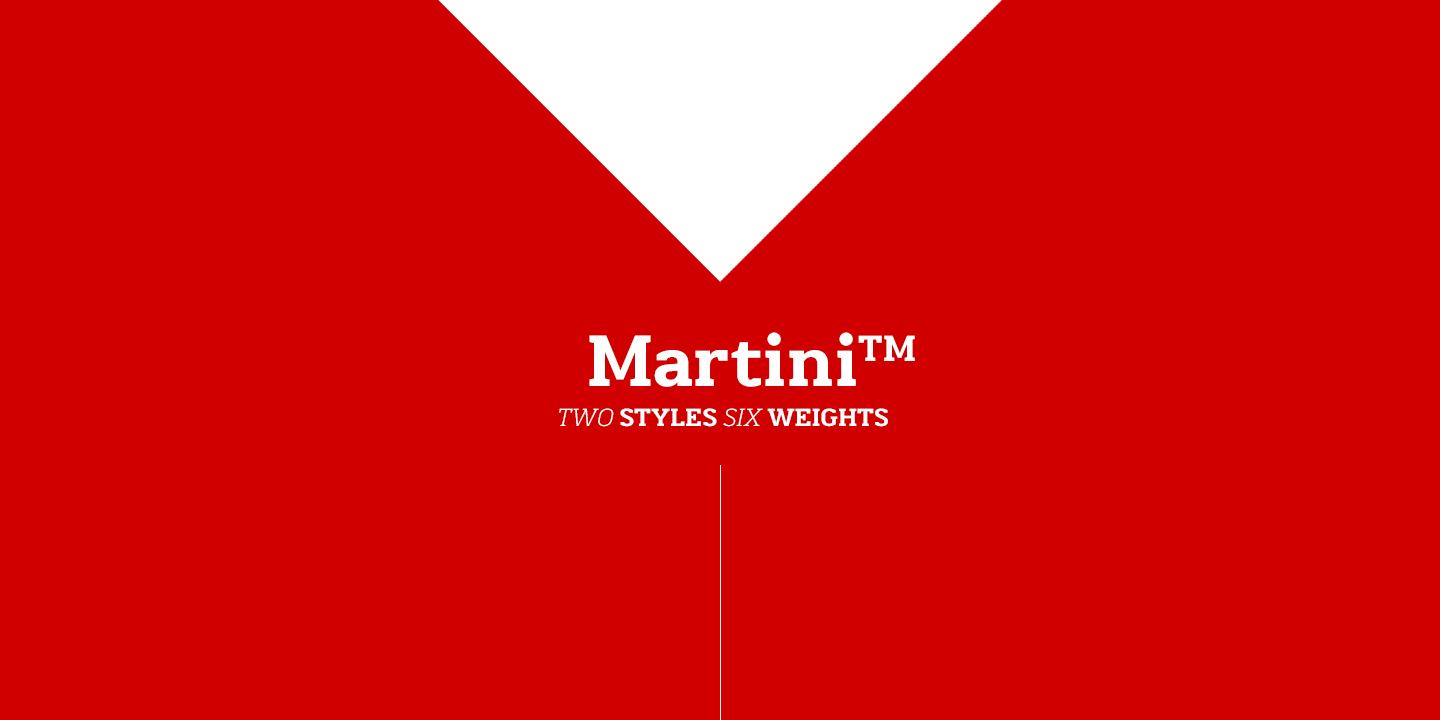 Schriftart Martini